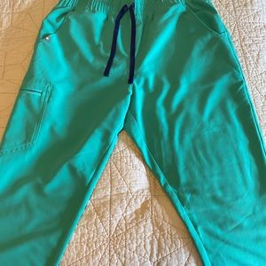 Figs surgical green high waisted Large Zamora joggers